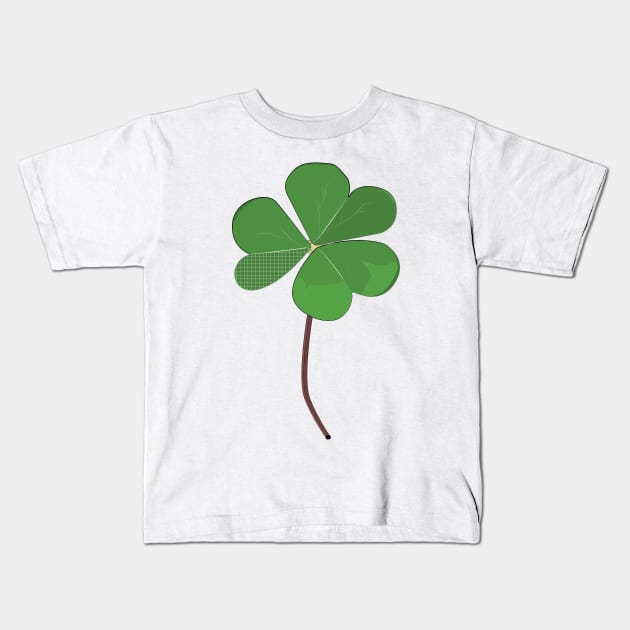 Flora Vignette: Clover Kids T-Shirt by Crafting Yellow